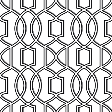 NU1696 Uptown Trellis Black & White Peel & Stick Wallpaper