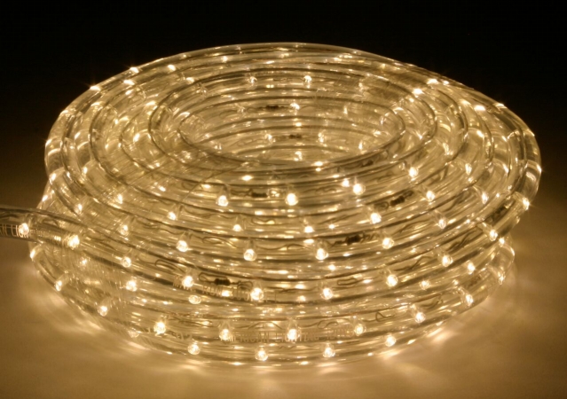 75 Ft. Warm White 3000k Led Flexible Rope Light Kit With Mounting Clips