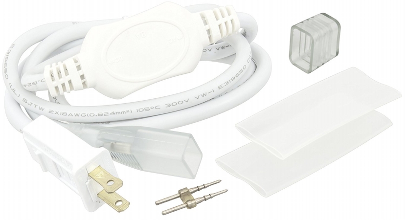 5 Ft. 120v Plug 8 Amp Inventor Mini Polar2 Neon Conkit, White