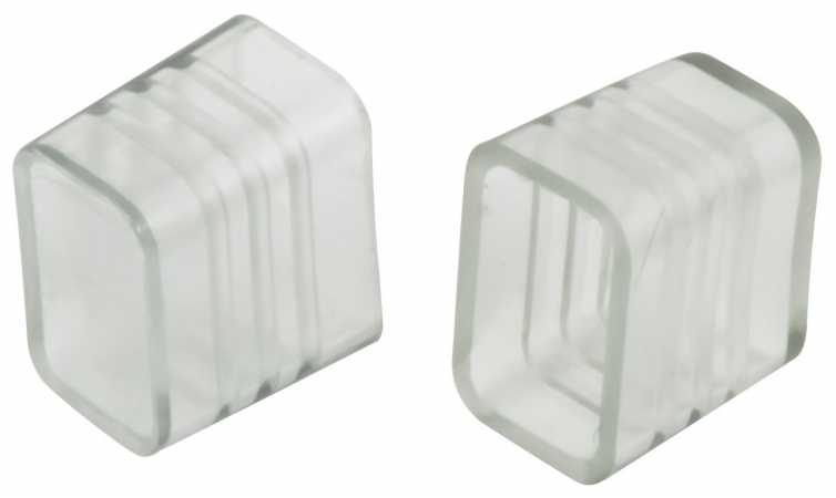 Mini-p2-nf-ends Mini Polar2 Neon End Caps, Bag Of 10 - White