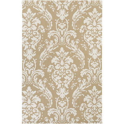 Ane6130-35 3 X 5 Ft. Rectangle Annette Josephine Machine Made Area Rugs - Straw & Ivory