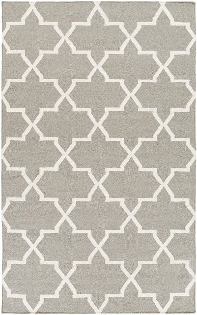 Awhd1022-23 2 X 3 Ft. Rectangle York Reagan Hand Flatweave Area Rugs - Gray & Ivory
