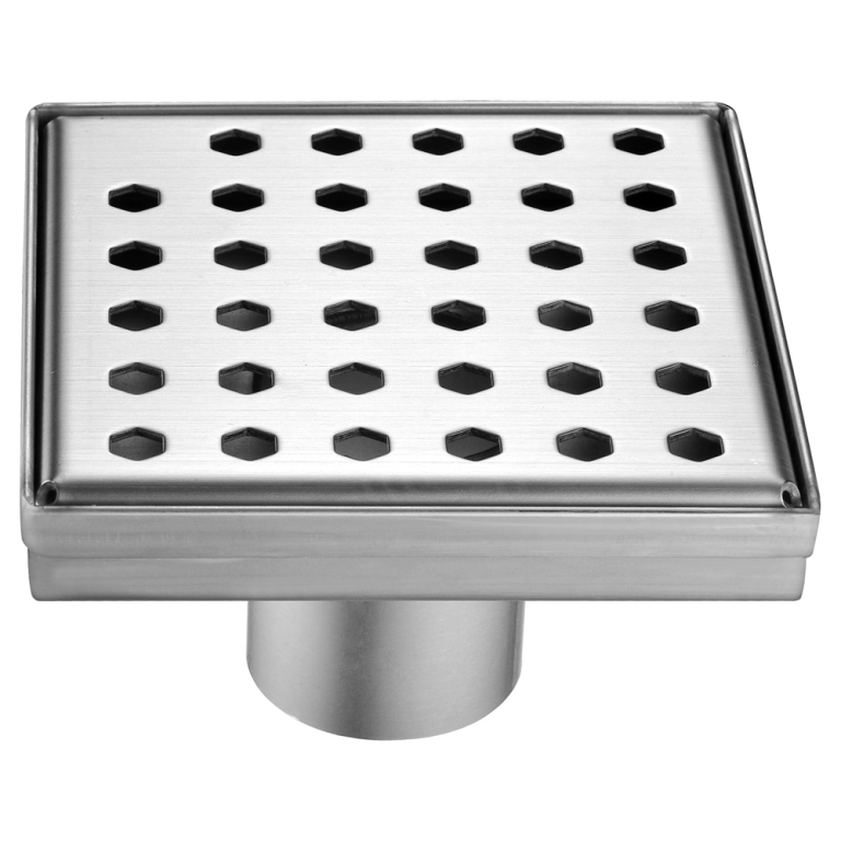 Lts050504 Thames River Series Stamping Technique Square Shower Drain - 5 In.