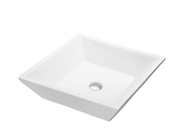 UPC 609224232046 product image for CASN105014 Contemporary Vessel Above-Counter Square Ceramic Art Basin | upcitemdb.com