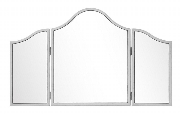 Chamberlan Trifold Mirror In Silver, 39 X 24 In.