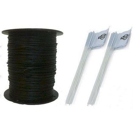 Bk-20g-1000 Heavy Duty In-ground Fence Wire & Flag Kit 1000 Ft.