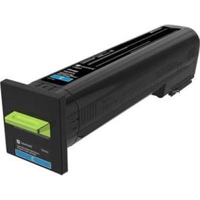 Lexmark LEX72K1XC0 CS820 Extra High Yield Return Program Cartridge Toner, Cyan