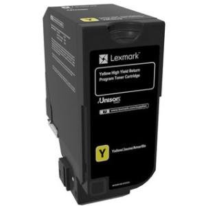 Lexmark LEX74C1HY0 CS725 High Yield Return Program Cartridge Toner, Yellow