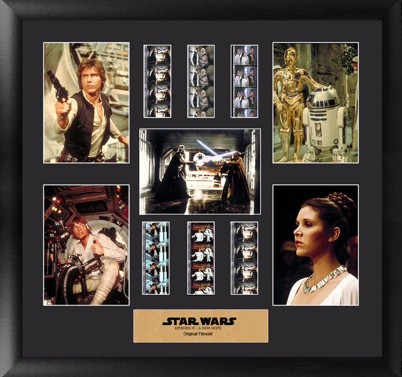 Film Cells Sw32iw Star Wars A New Hope Montage Special Edition Framed Filmcell