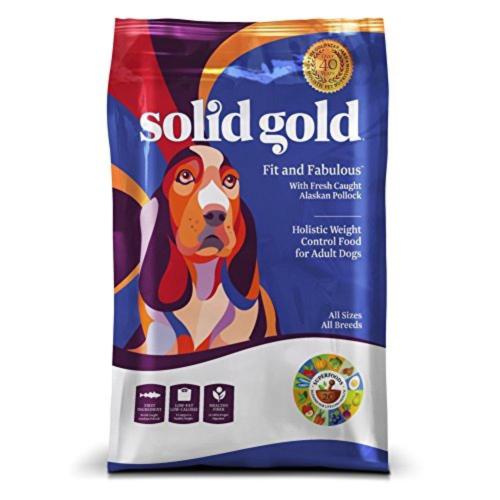 Animal Supply Sg11224 24 Lb Solid Gold Fit & Fabulous Holistic Dry Dog Food, Alaskan Pollock