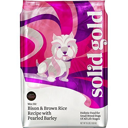 Animal Supply Sg15004 4 Lb Solid Gold Wee Bit Holistic Dry Dog Food, Bison & Brown Rice With Pearled Barley