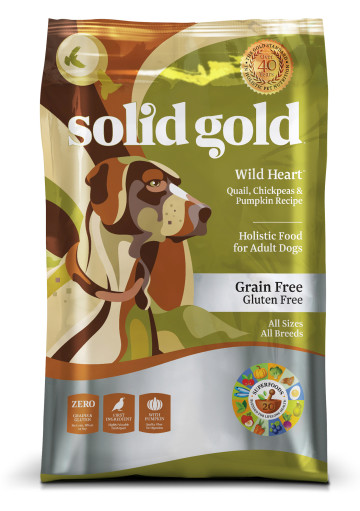Animal Supply Sg17124 24 Lb Solid Gold Wild Heart Grain & Gluten Free Dry Dog Food - Quail, Chickpeas & Pumpkin