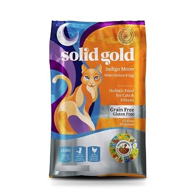 Animal Supply Sg21006 6 Lb Solid Gold Cat Grain Free Indigo Moon With Chicken & Eggs