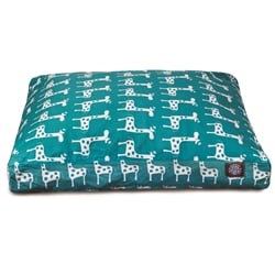 Majestic Pet 78899550097 Stretch Turquoise Medium Rectangle Dog Bed