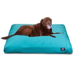 Majestic Pet 78899550294 Solid Teal Large Rectangle Dog Bed