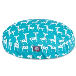 Majestic Pet 78899550897 Stretch Turquoise Medium Round Dog Bed