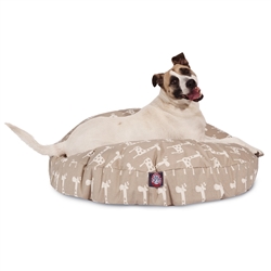 Majestic Pet 78899551096 Stretch Maple Large Round Dog Bed