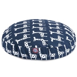 Majestic Pet 78899551099 Stretch Navy Large Round Dog Bed