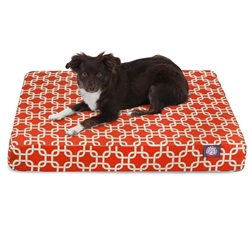 Majestic Pet 78899551232 Red Links Small Orthopedic Memory Foam Rectangle Dog Bed