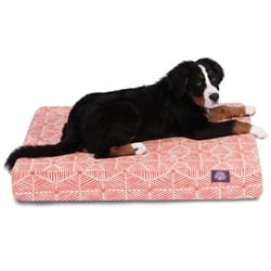 Majestic Pet 78899551479 Salmon Charlie Medium Orthopedic Memory Foam Rectangle Dog Bed