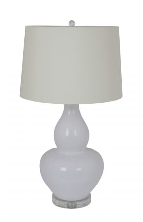125034 Lilly Table Lamp, White
