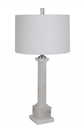 180077 Lucy Table Lamp, Ivory