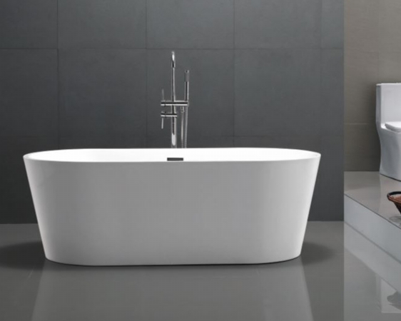 Mtd-lag-60 Laguna 60 In. Modern Freestanding Acrylic Bathtub, White