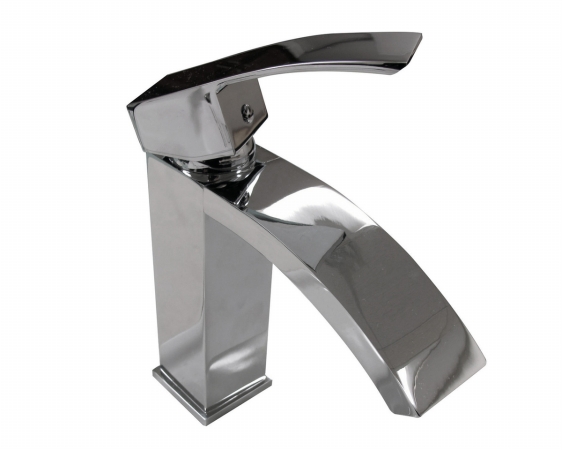 Mtd-lh8028 Tuglea 8028 7 In. Single Hole Single Handle Polished Chrome Bathroom Faucet
