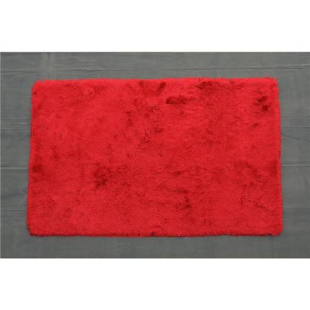 Crys260858 5 X 8 Ft. Crystal Solid Area Rug, Red