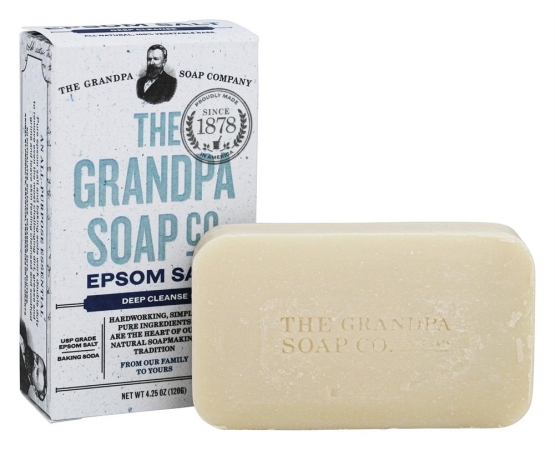 Grandpa Soap 230741 Epsom Salt Bar Soap - 4.25 Oz
