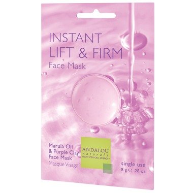 230577 Beauty 2 Go Lift & Firm, Marula Oil & Purple Clay Instant Facial Mask Pods, 0.28 Oz