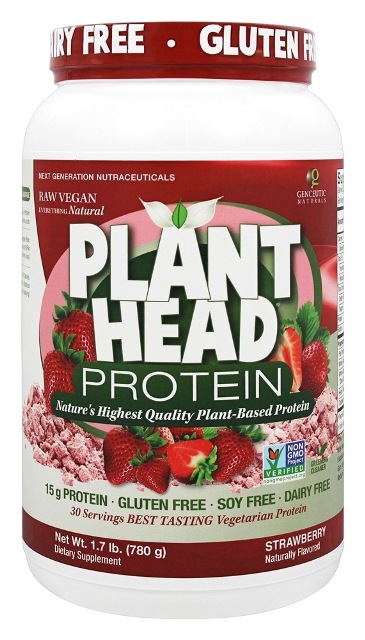 230090 Plant Head Protein Powders Plant Head Protein, Strawberry 30 Servings