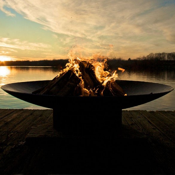 As 36 36 In. Asia Wood Burning Fire Pit