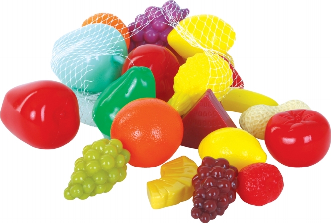 22 Piece Fruit & Cheese Play Food Set