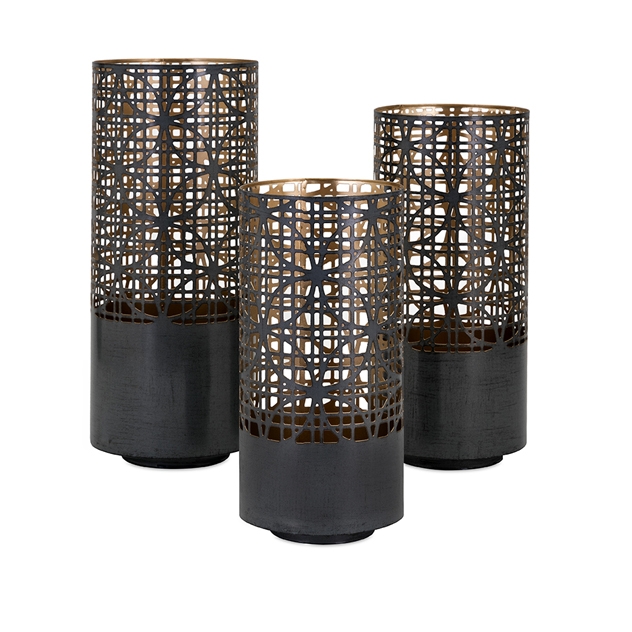 Imax 14322-3 Modi Pierced Lanterns - Set Of 3