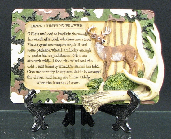 0111-3618 Deer Hunters Prayer Plaque