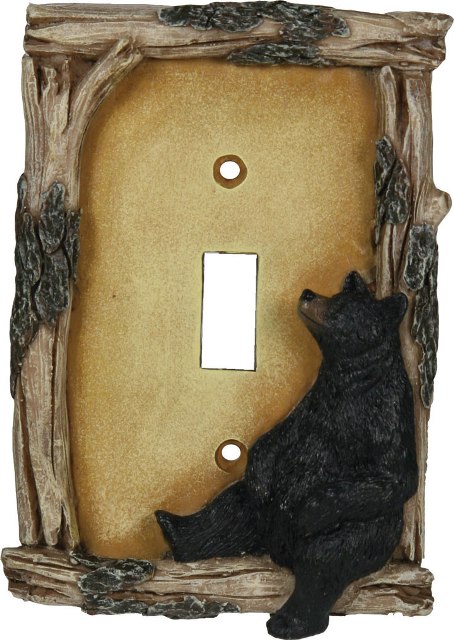 017-617 Bear Single Switch Plate Cover