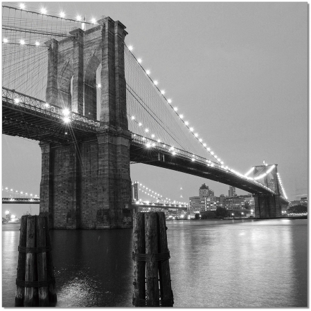 Brooklyn Bridge Ii Wall Art, Black & White