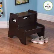 15502 3.75 X 14.25 X 18.5 In. Two Step Stool Espresso - Brown