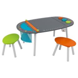 26956 25.39 X 4.33 X 44.68 In. Art Table With Stools