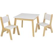 27025 6.25 X 26.5 X 26.5 In. Modern Table & 2 Chair Set