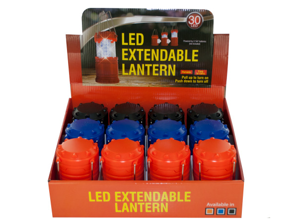 Bulk Buys Ol364-12 Led Extendable Lantern Countertop Display - 12 Piece