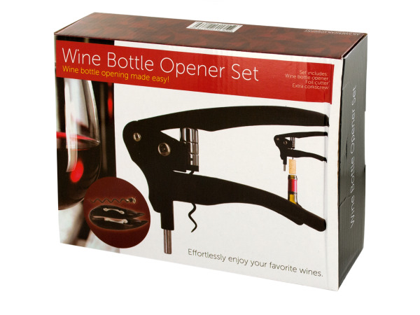 Bulk Buys Ol368-2 Wine Bottle Opener Set - 2 Piece