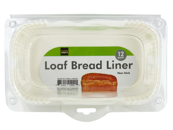 Bulk Buys Hw834-12 Non-stick Loaf Bread Baking Liners - 12 Piece