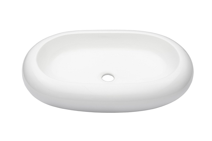 Bianco Ovale Ceramic Vessel Bathroom Sink