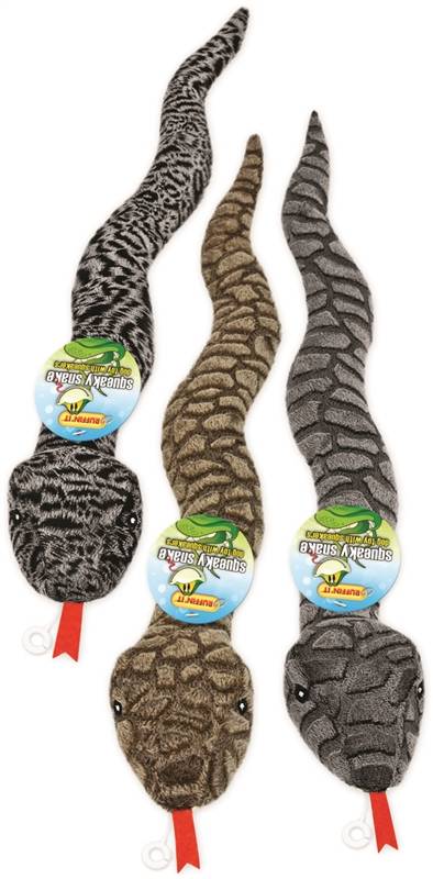 4767588 16290 Natural Squeaky Snake Toy