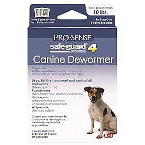 7212954 P-83070 1 Guard Pro-sense Canine Dog Safeguard Dewormer