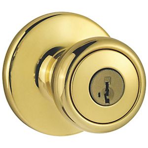 Kwikset 4840914 400t 3 Rcal Rcs Tylo Smart Entry Knob Lock, Bright Brass