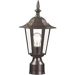 Al8044-bk Medium Light Post Lantern, Black
