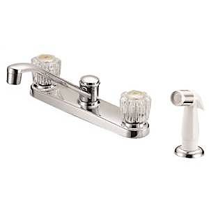 1786482 F8f10041cp Faucet Kitchen 8 In. 2 Handle, Chrome